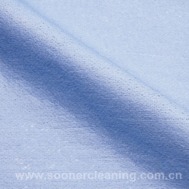 蓝色平纹丙纶木浆布