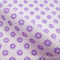 紫色小花纹水刺布